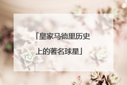 皇家马德里历史上的著名球星