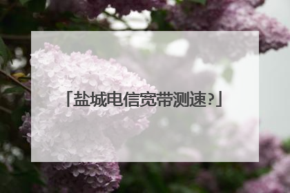 盐城电信宽带测速?