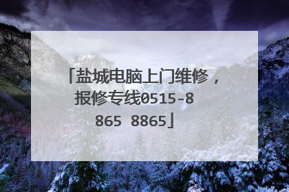 盐城电脑上门维修,报修专线0515-8865 8865