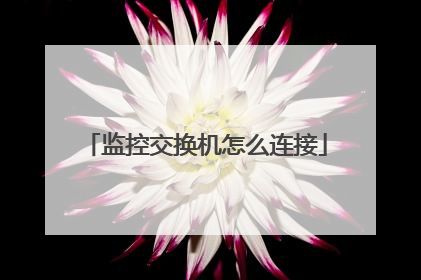 监控交换机怎么连接