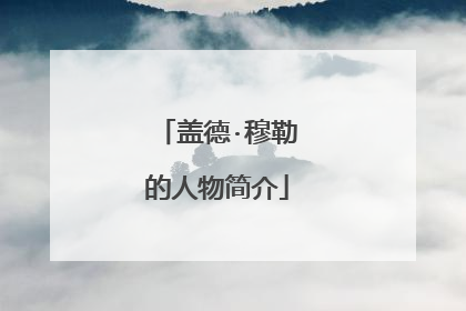 盖德·穆勒的人物简介