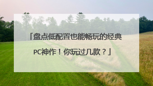 盘点低配置也能畅玩的经典PC神作！你玩过几款？