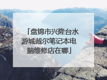 盘锦市兴隆台水游城戴尔笔记本电脑维修店在哪