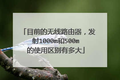 目前的无线路由器,发射1000m和500m的使用区别有多大