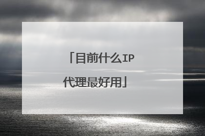 目前什么IP代理最好用