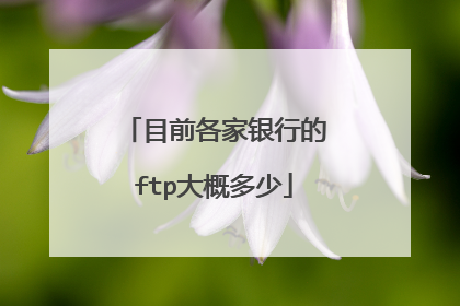 目前各家银行的ftp大概多少