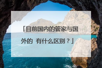 目前国内的管家与国外的 有什么区别?