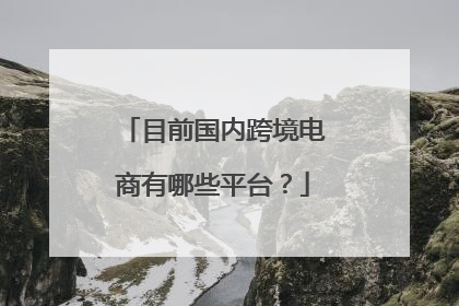 目前国内跨境电商有哪些平台?