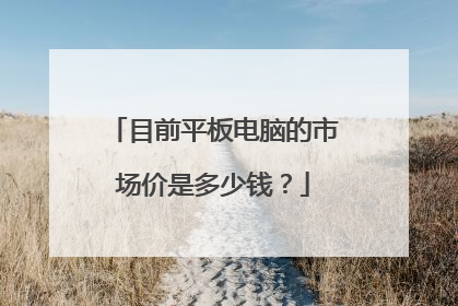 目前平板电脑的市场价是多少钱?