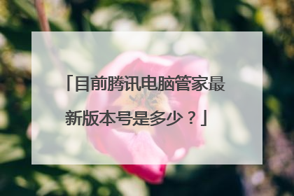 目前腾讯电脑管家最新版本号是多少？