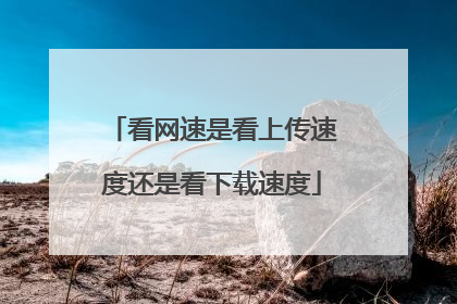看网速是看上传速度还是看下载速度
