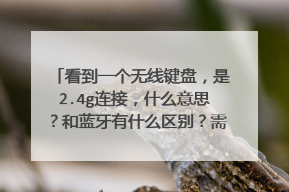 看到一个无线键盘，是2.4g连接，什么意思？和蓝牙有什么区别？需不需要什么插头？