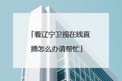 看辽宁卫视在线直播怎么办请帮忙