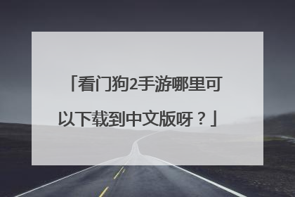 看门狗2手游哪里可以下载到中文版呀？