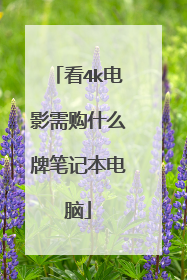看4k电影需购什么牌笔记本电脑