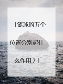 篮球的五个位置分别起什么作用?