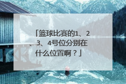 篮球比赛的1、2、3、4号位分别在什么位置啊？