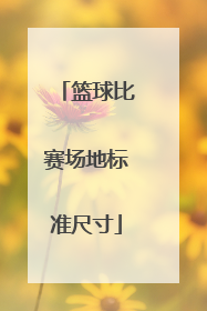 篮球比赛场地标准尺寸