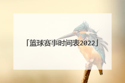 篮球赛事时间表2022