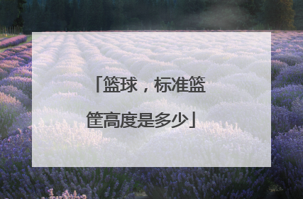 篮球，标准篮筐高度是多少