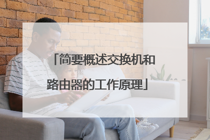 简要概述交换机和路由器的工作原理