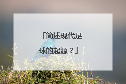简述现代足球的起源？