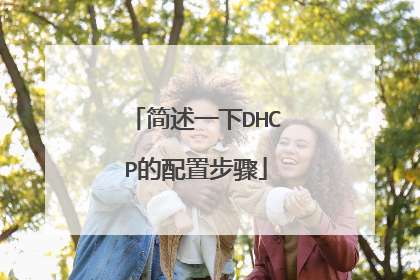 简述一下DHCP的配置步骤