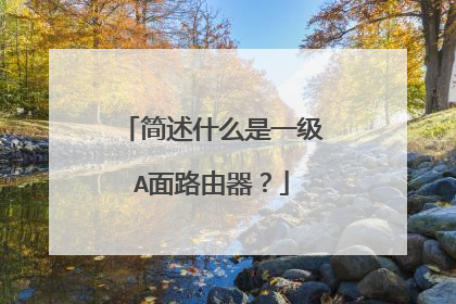 简述什么是一级A面路由器？