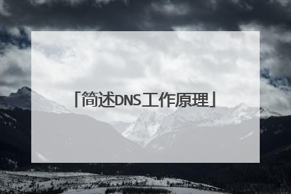 简述DNS工作原理