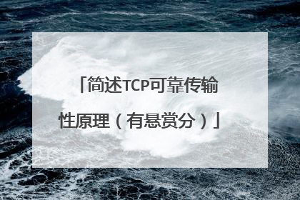简述TCP可靠传输性原理（有悬赏分）