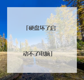 硬盘坏了启动不了电脑