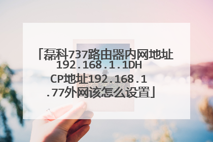 磊科737路由器内网地址192.168.1.1DHCP地址192.168.1.77外网该怎么设置