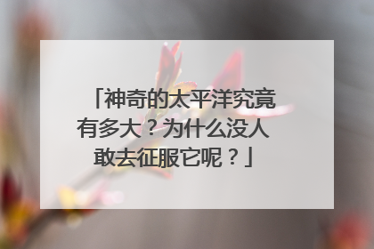 神奇的太平洋究竟有多大？为什么没人敢去征服它呢？