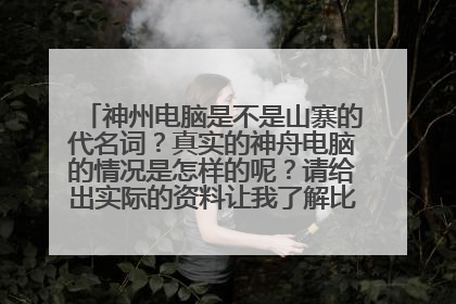 神州电脑是不是山寨的代名词？真实的神舟电脑的情况是怎样的呢？请给出实际的资料让我了解比如公司发展历