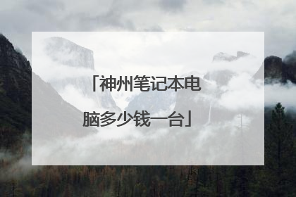 神州笔记本电脑多少钱一台