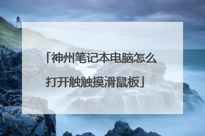 神州笔记本电脑怎么打开触触摸滑鼠板