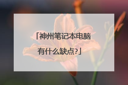 神州笔记本电脑有什么缺点?