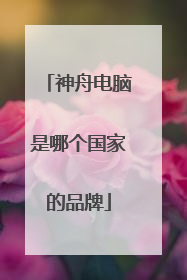 神舟电脑是哪个国家的品牌