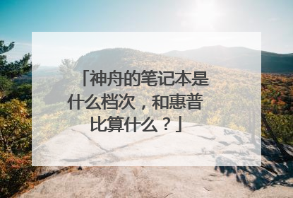 神舟的笔记本是什么档次，和惠普比算什么？