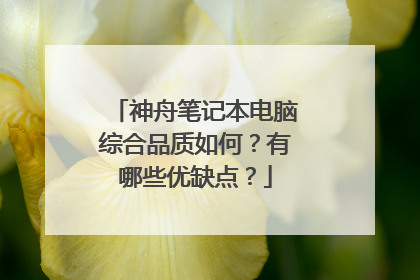 神舟笔记本电脑综合品质如何？有哪些优缺点？