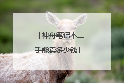 神舟笔记本二手能卖多少钱