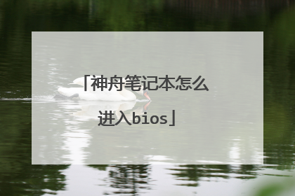 神舟笔记本怎么进入bios