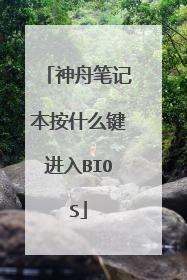 神舟笔记本按什么键进入BIOS