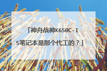 神舟战神K650C-I5笔记本是那个代工的?