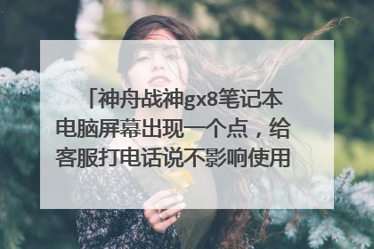 神舟战神gx8笔记本电脑屏幕出现一个点,给客服打电话说不影响使用,这个正常吗?我发现神舟客服非常差