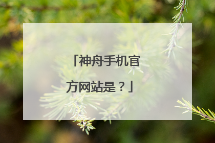 神舟手机官方网站是?