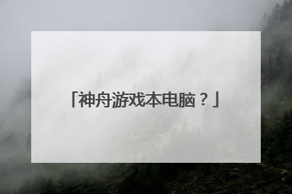 神舟游戏本电脑?
