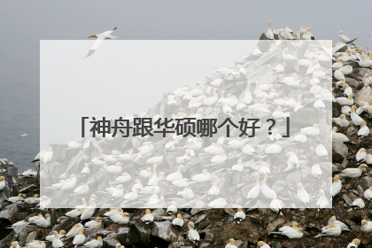 神舟跟华硕哪个好？