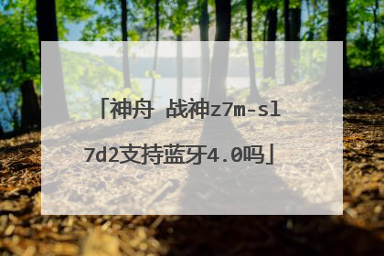 神舟 战神z7m-sl7d2支持蓝牙4.0吗