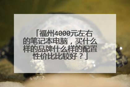 福州4000元左右的笔记本电脑,买什么样的品牌什么样的配置性价比比较好?
